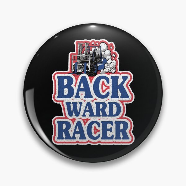 Item preview, Backward Racer Retro American Flag Colors Forklift Driver designed and sold by Stronzi.