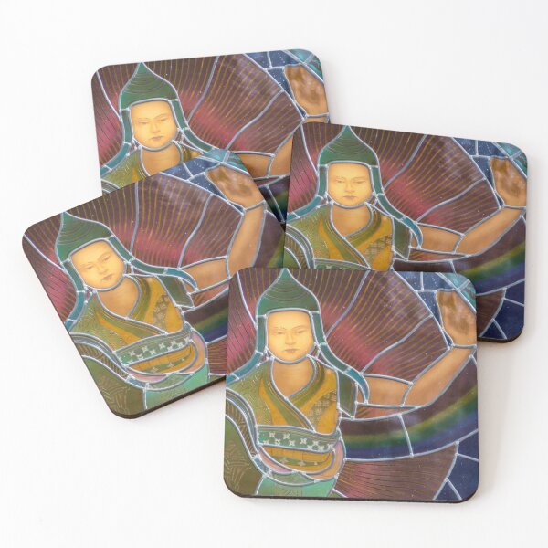 Item preview, Stained Glass Buddhist Deity, Tara designed and sold by Stravaigin.