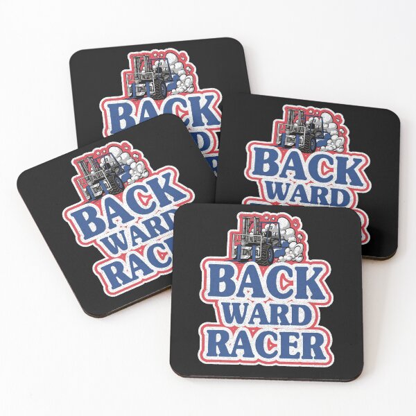Item preview, Backward Racer Retro American Flag Colors Forklift Driver designed and sold by Stronzi.