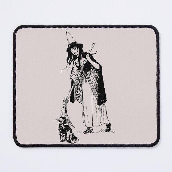 Item preview, Vintage Witch and her cat Illustration designed and sold by Bellathewilde.