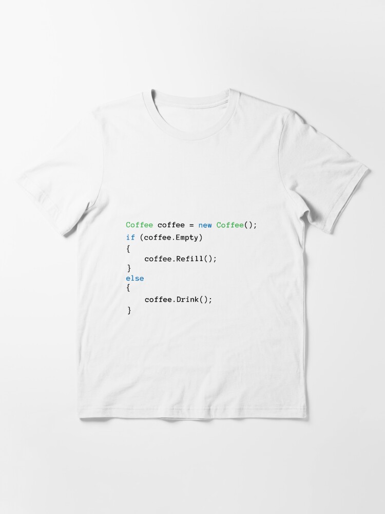 "Coffee code" Essential T-Shirt for Sale by b34poison | Redbubble