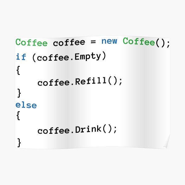 Coffee code Poster