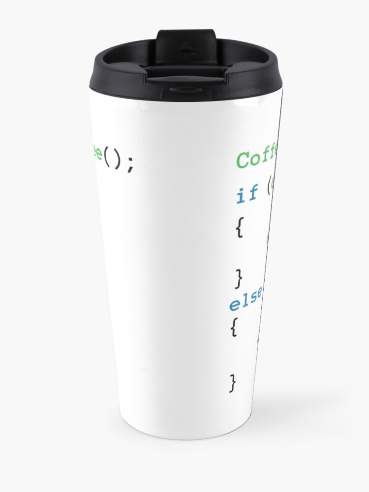 Alternate view of Coffee code Travel Mug