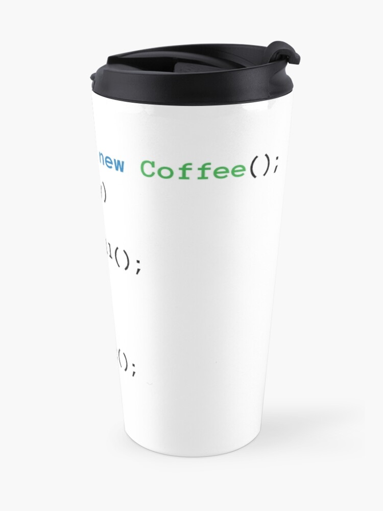 Alternate view of Coffee code Travel Mug