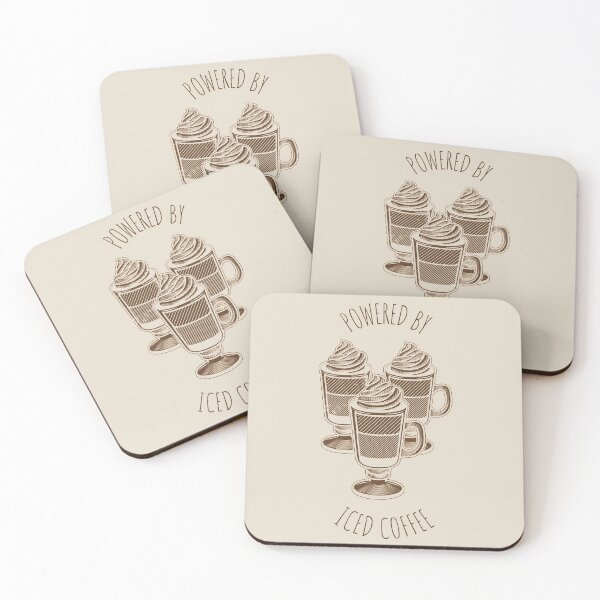 Item preview, Powered By Iced Coffee designed and sold by LKDesigns24.