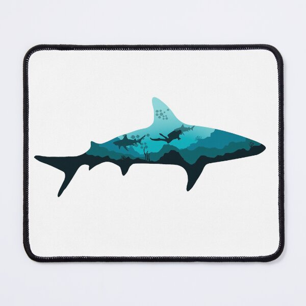 Item preview, shark diving lover designed and sold by landscapeworlds.