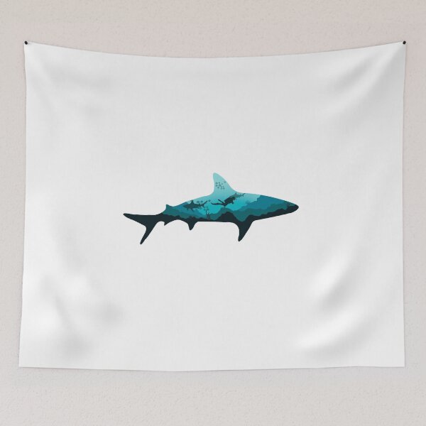 Item preview, shark diving lover designed and sold by landscapeworlds.