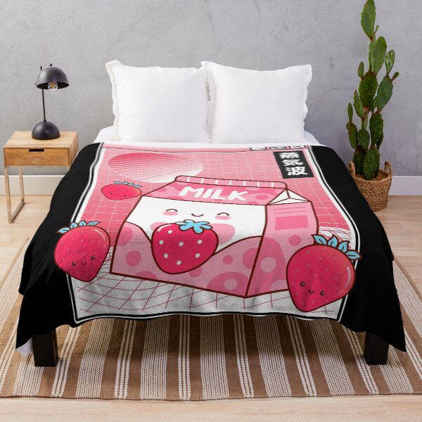 Item preview, Otaku Pink Retro Japanese Kawaii Strawberry Milk designed and sold by Stronzi.