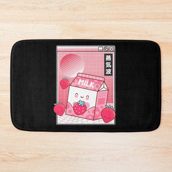 Item preview, Otaku Pink Retro Japanese Kawaii Strawberry Milk designed and sold by Stronzi.