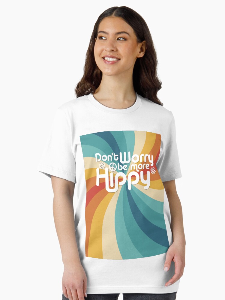 Thumbnail 1 of 7, Essential T-Shirt, Don't Worry be more Hippy / Happy designed and sold by Joemungus.