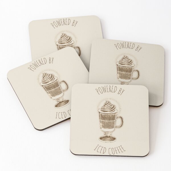 Item preview, Powered By Iced Coffee designed and sold by LKDesigns24.