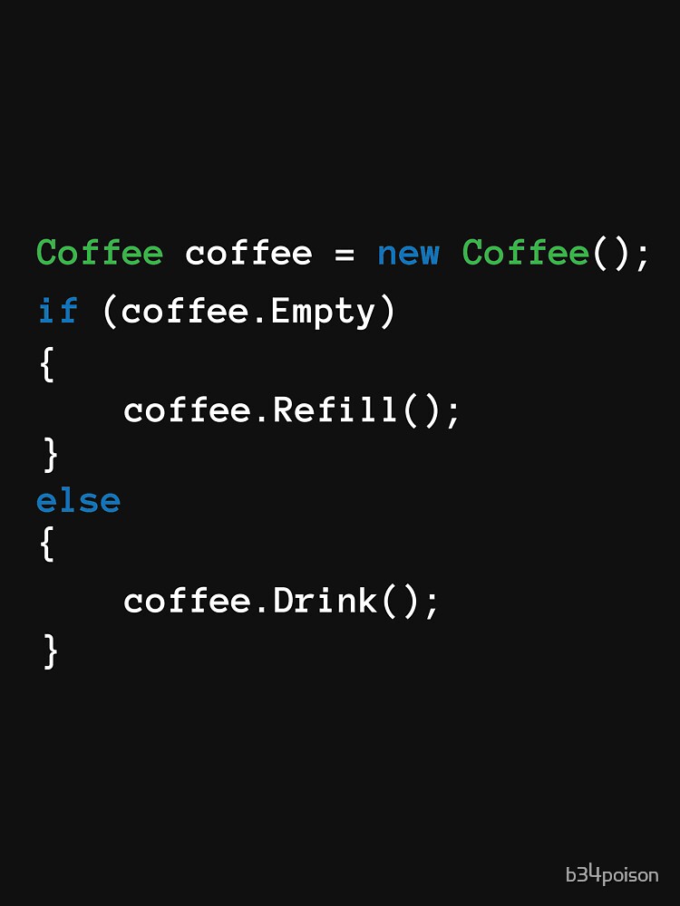 "Coffee code" Tshirt for Sale by b34poison Redbubble coffee t