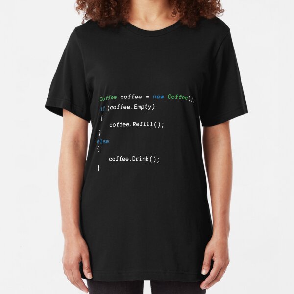 Coffee code Slim Fit T-Shirt