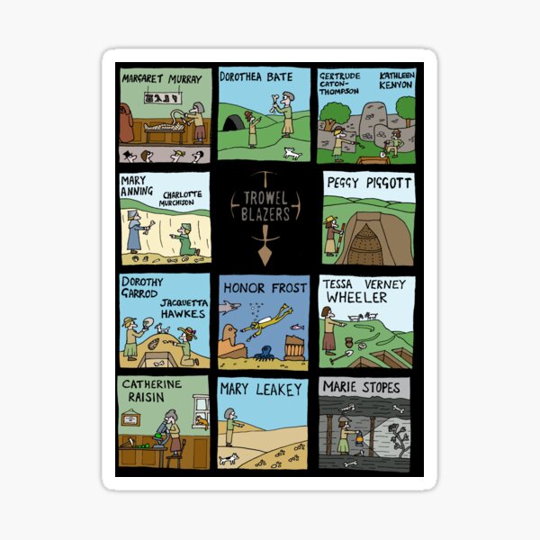 Raising Horizons TrowelToon BLACK Sticker