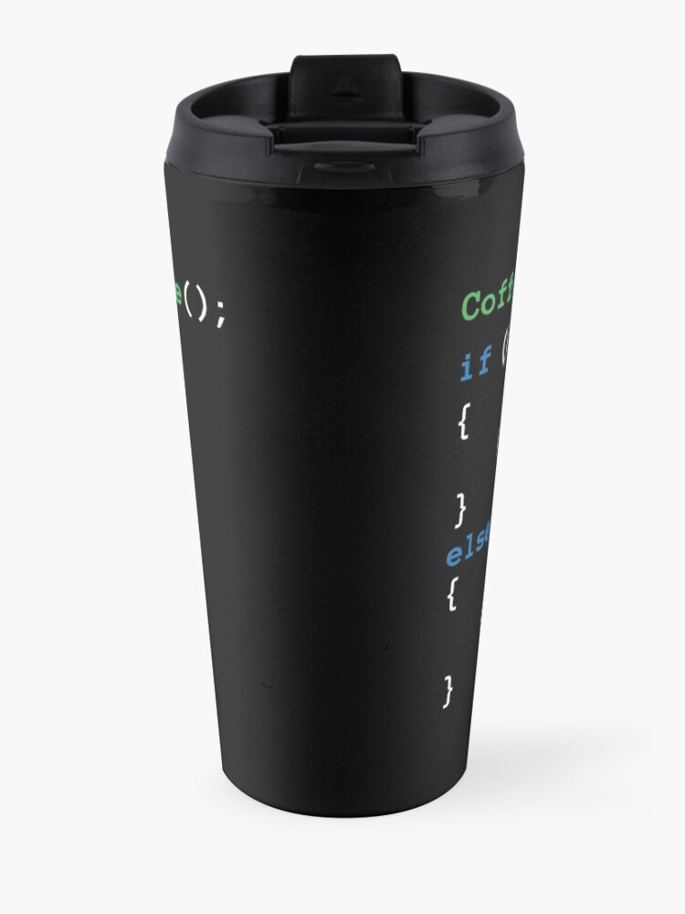 Alternate view of Coffee code Travel Mug