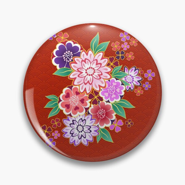 Item preview, Seamless japanese wagara floral pattern designed and sold by urban-color.
