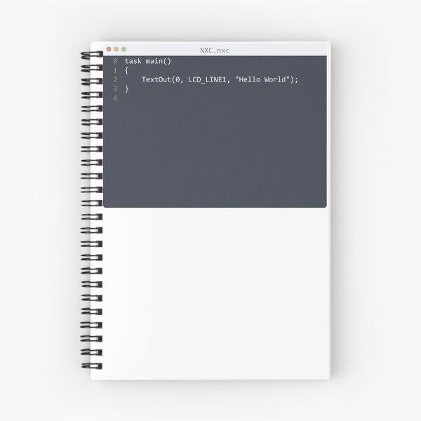 Item preview, . NXC language Hello World program sample in editor window designed and sold by IuriiVlasenko.