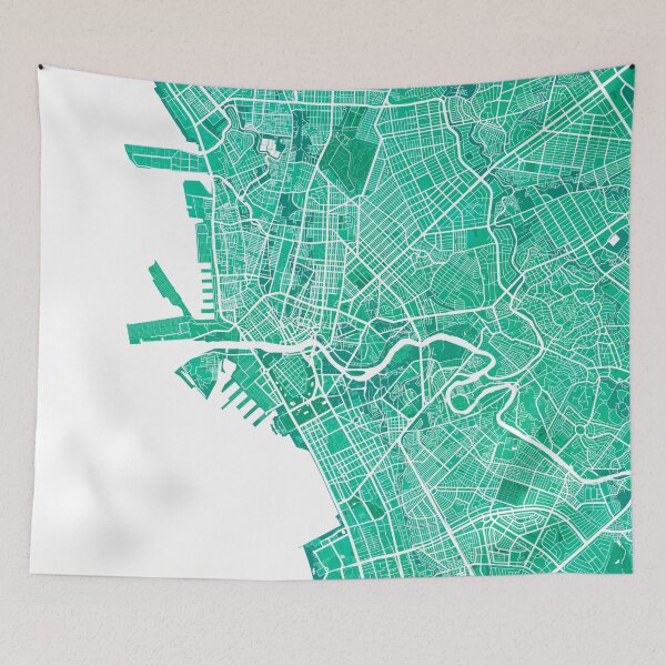 Item preview, Manila City Map of the Philippines - Watercolor designed and sold by deMAP.
