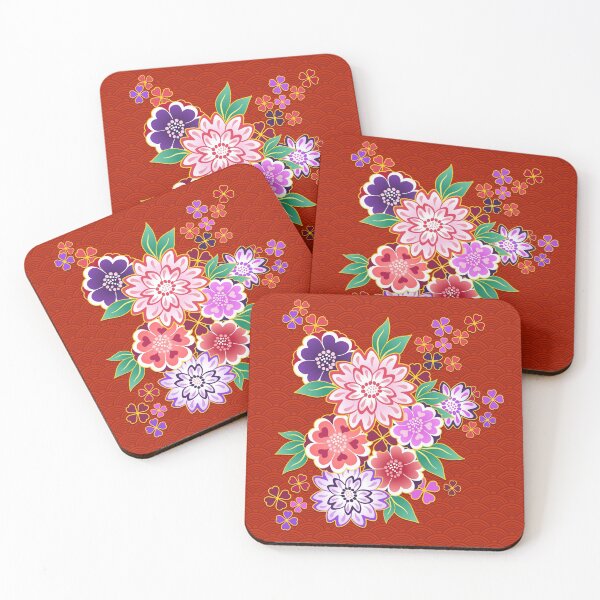 Item preview, Seamless japanese wagara floral pattern designed and sold by urban-color.