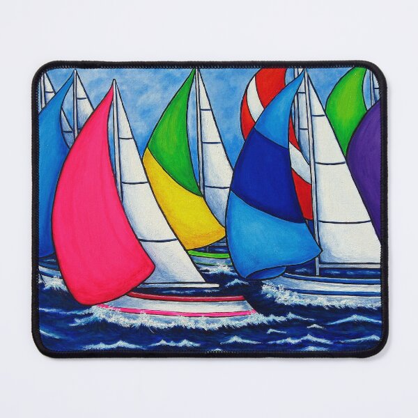 Item preview, Colourful Regatta designed and sold by Lisa Lorenz Paintings.