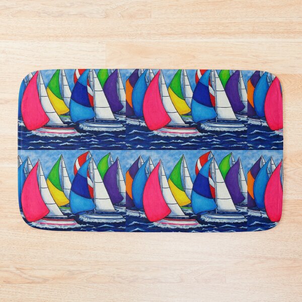 Item preview, Colourful Regatta designed and sold by Lisa Lorenz Paintings.
