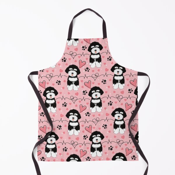 Item preview, LOVE Black and White Schnoodle designed and sold by Lulupainting.