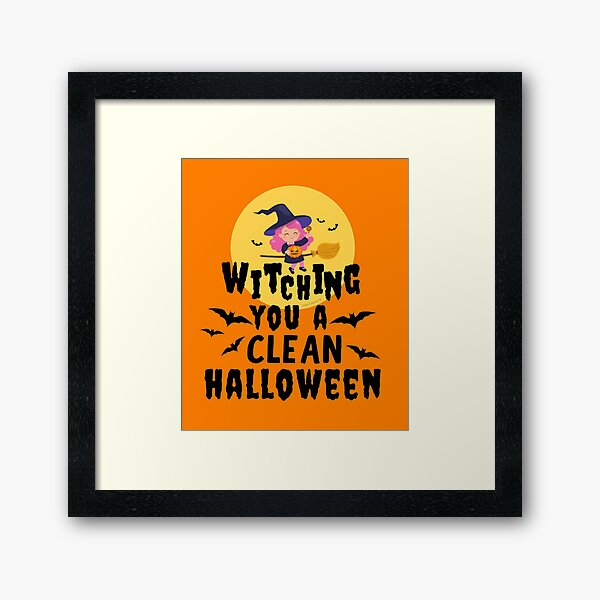 Item preview, Witching You A Clean Halloween House Cleaner on a Broom designed and sold by SavvyCleaner.