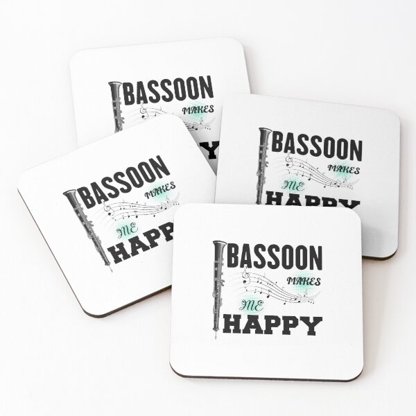 Item preview, Bassoon makes me Happy Funny music T-shirt designed and sold by theskyblue.