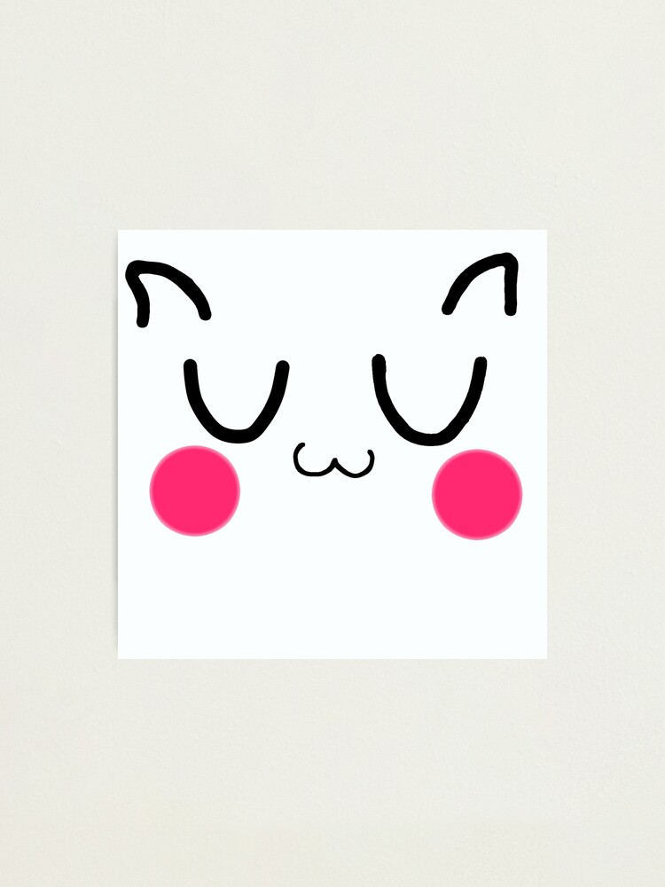 Lámina fotográfica «Kawaii Uwu-Cute uwu Face emoji meme significado» de  AnanthKDileep | Redbubble