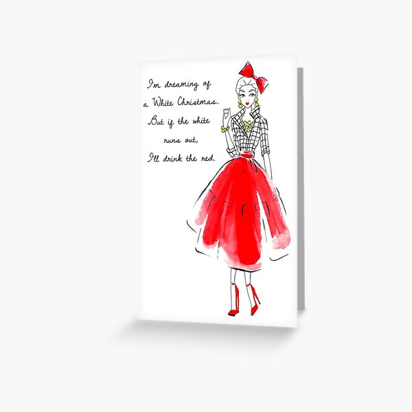 White Christmas Greeting Card
