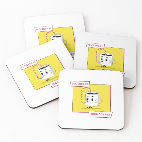 Item preview, Powered By Iced Coffee designed and sold by LKDesigns24.