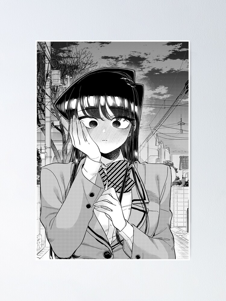 Blushing Komi-san Poster for Sale by PegShop