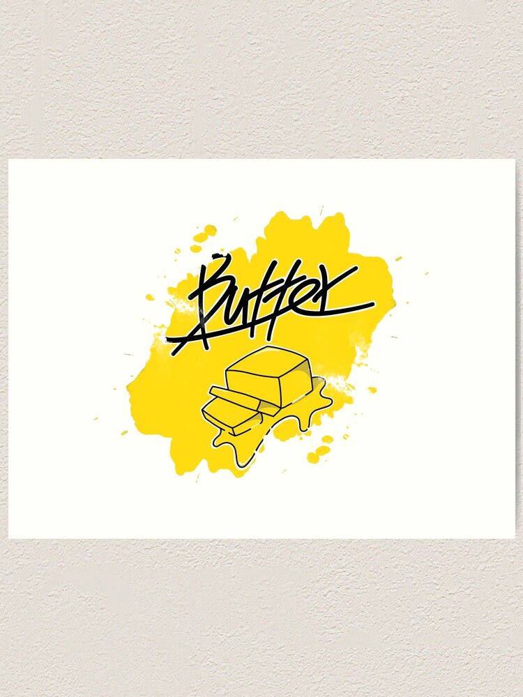 Butter Bts Fan Art Art Print For Sale By Designite Redbubble