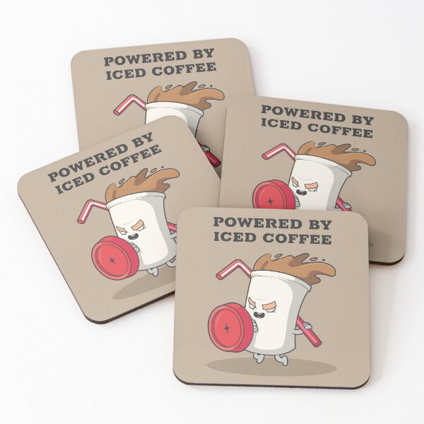 Item preview, Powered By Iced Coffee designed and sold by LKDesigns24.