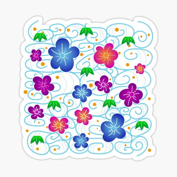 Colorful Bingata Sticker