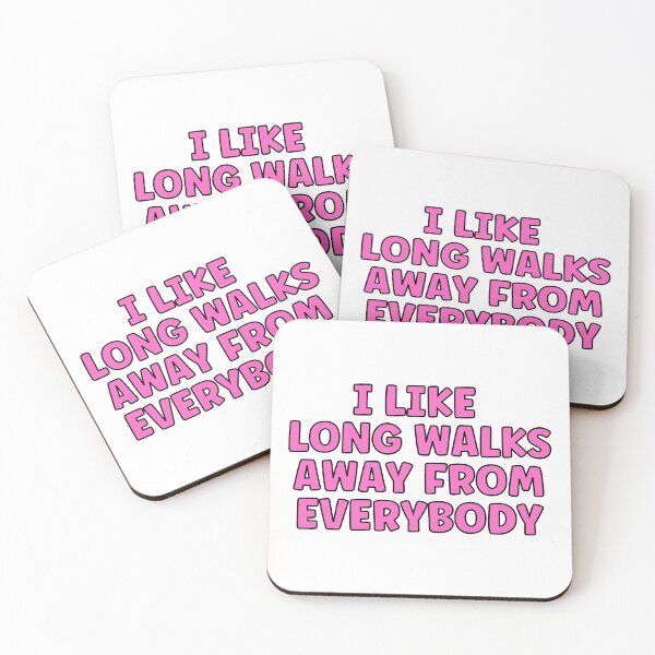 Item preview, I Like Long Walks Away From Everybody - Funny Introvert designed and sold by PinkPerfect.