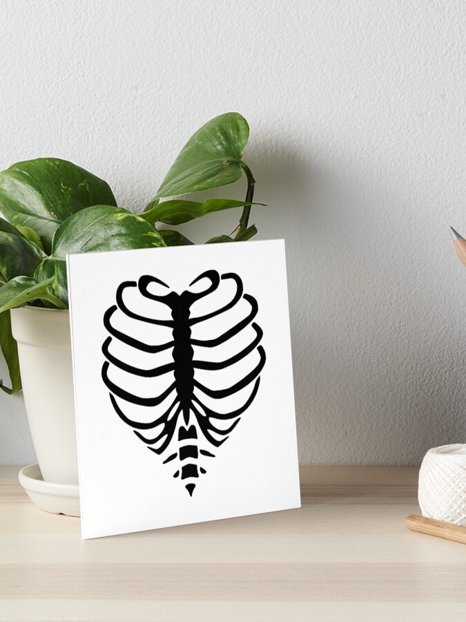 Skeleton ribcage Halloween Greeting Card by tarek25