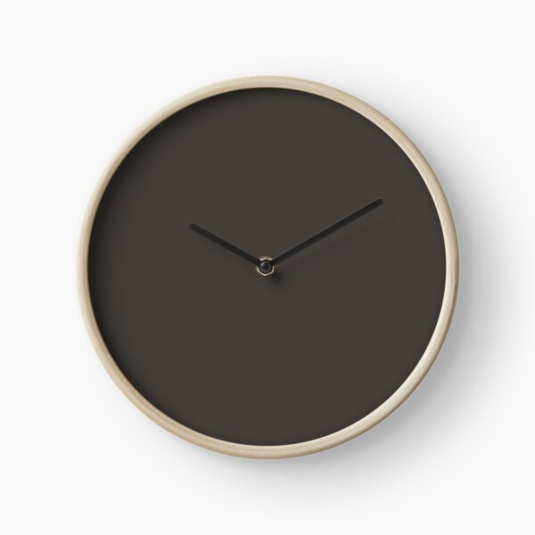 Dark Brown Solid Color Pairs 2022 Popular Color HGTV Black Fox HGSW3471 - Colour Trends - Popular Hues Clock
