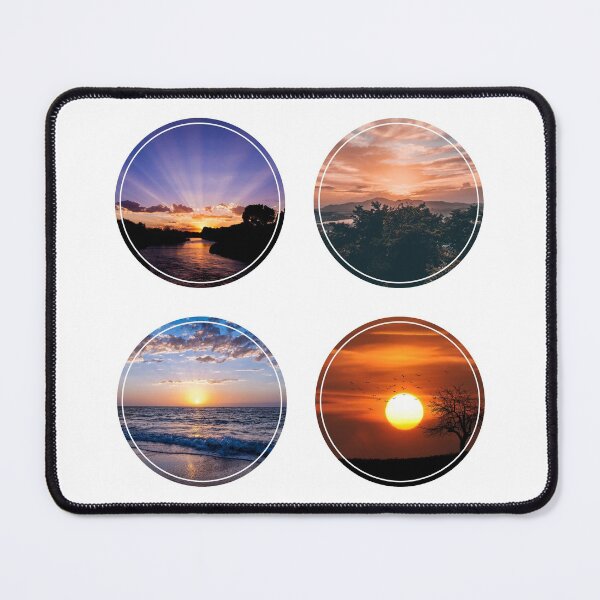 Item preview, Beautiful Glowing Golden Beach Mountain Savanna River Sunsets designed and sold by thecooltable.