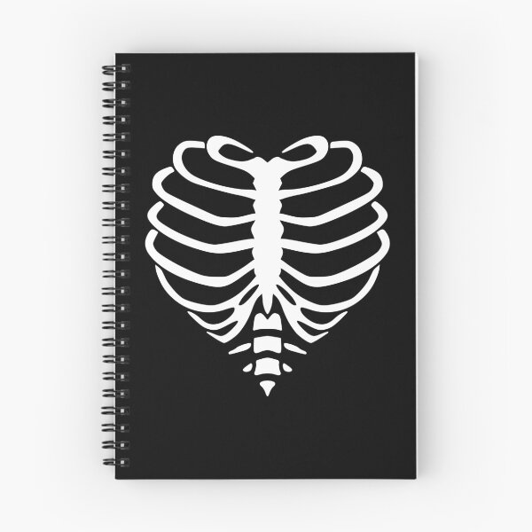 Item preview, Heart Rib Cage | Skeleton Chest | Black Background designed and sold by ClaudiaGrosso.