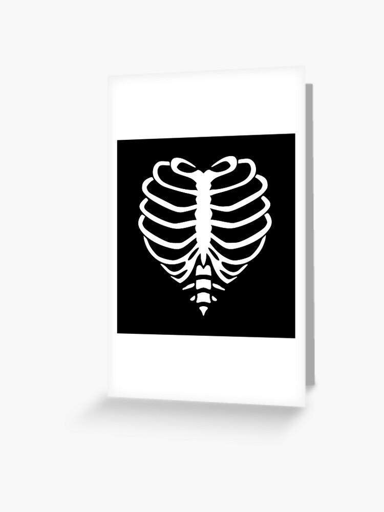 Skeleton ribcage Halloween Greeting Card by tarek25