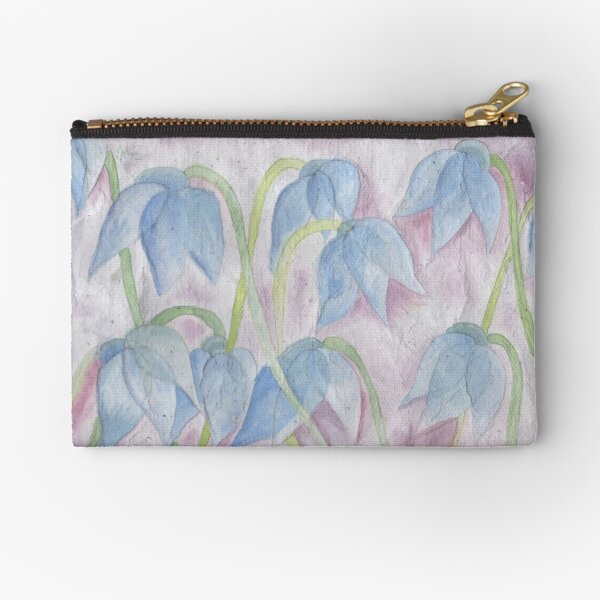 Blue flowers Zipper Pouch
