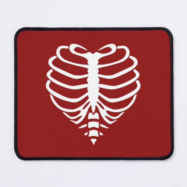 Item preview, Heart Rib Cage | Skeleton Chest | Burgundy Background designed and sold by ClaudiaGrosso.