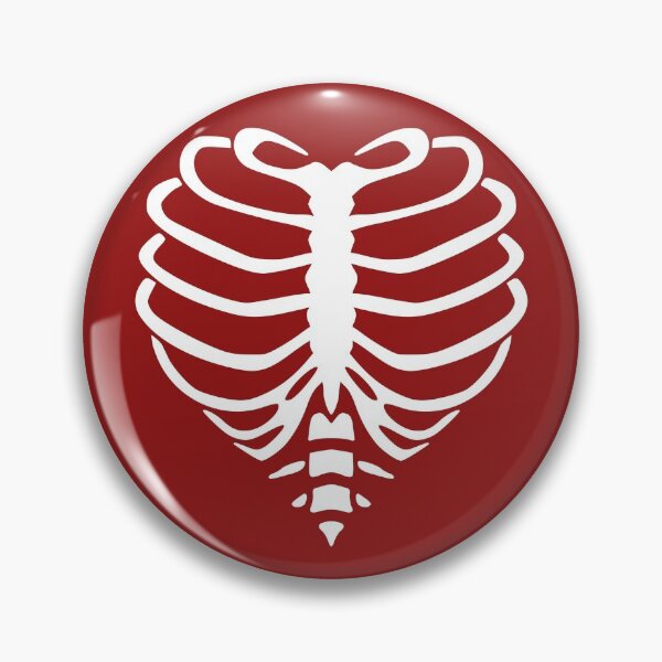 Item preview, Heart Rib Cage | Skeleton Chest | Burgundy Background designed and sold by ClaudiaGrosso.