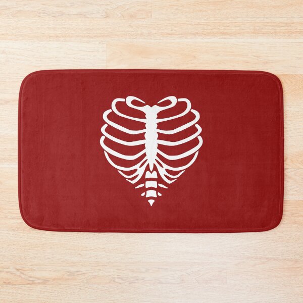 Item preview, Heart Rib Cage | Skeleton Chest | Burgundy Background designed and sold by ClaudiaGrosso.