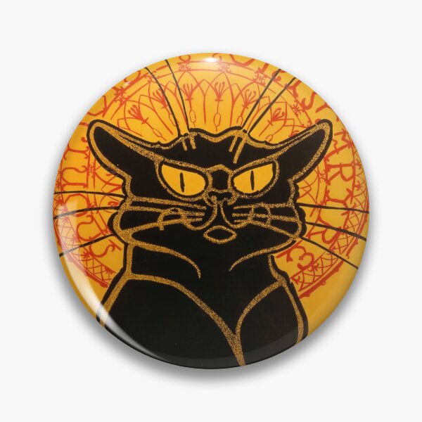 Item preview, Black Cat Vintage Halloween Steinlen Poster designed and sold by VintageArchive.