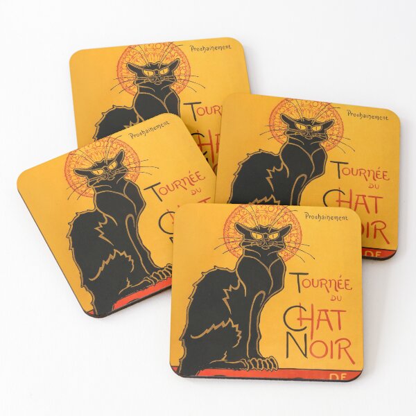 Item preview, Black Cat Vintage Halloween Steinlen Poster designed and sold by VintageArchive.