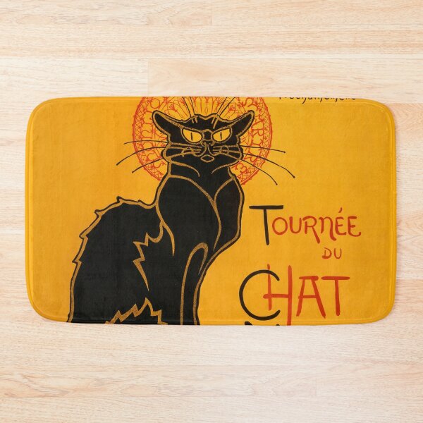 Item preview, Black Cat Vintage Halloween Steinlen Poster designed and sold by VintageArchive.