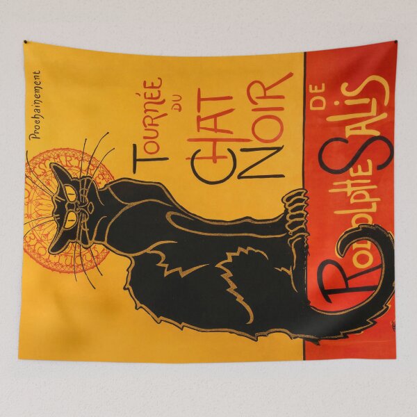 Item preview, Black Cat Vintage Halloween Steinlen Poster designed and sold by VintageArchive.