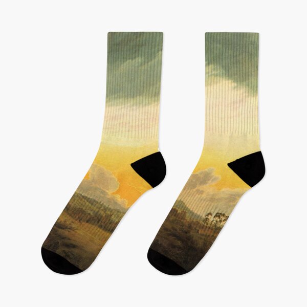 Item preview, Caspar David Friedrich Sunset painting designed and sold by Vintage Designs +.